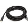Кабель San Guan USB Type-C - USB Type-C (M/M) PD 60W, 3 м, Black (CA914104)