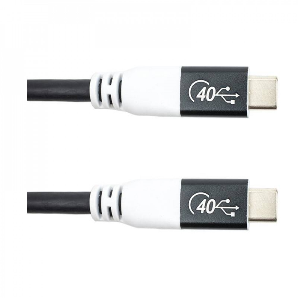 Кабель San Guan USB Type-C - USB Type-C (M/M) PD 100W, 40Gbps, 3 м Black (CA914135)