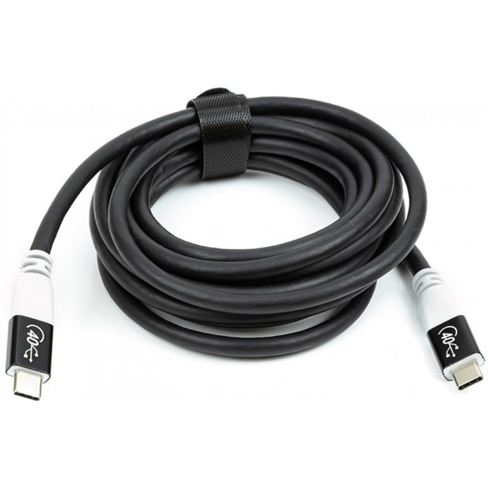 Кабель San Guan USB Type-C - USB Type-C (M/M) PD 100W, 40Gbps, 3 м Black (CA914135)
