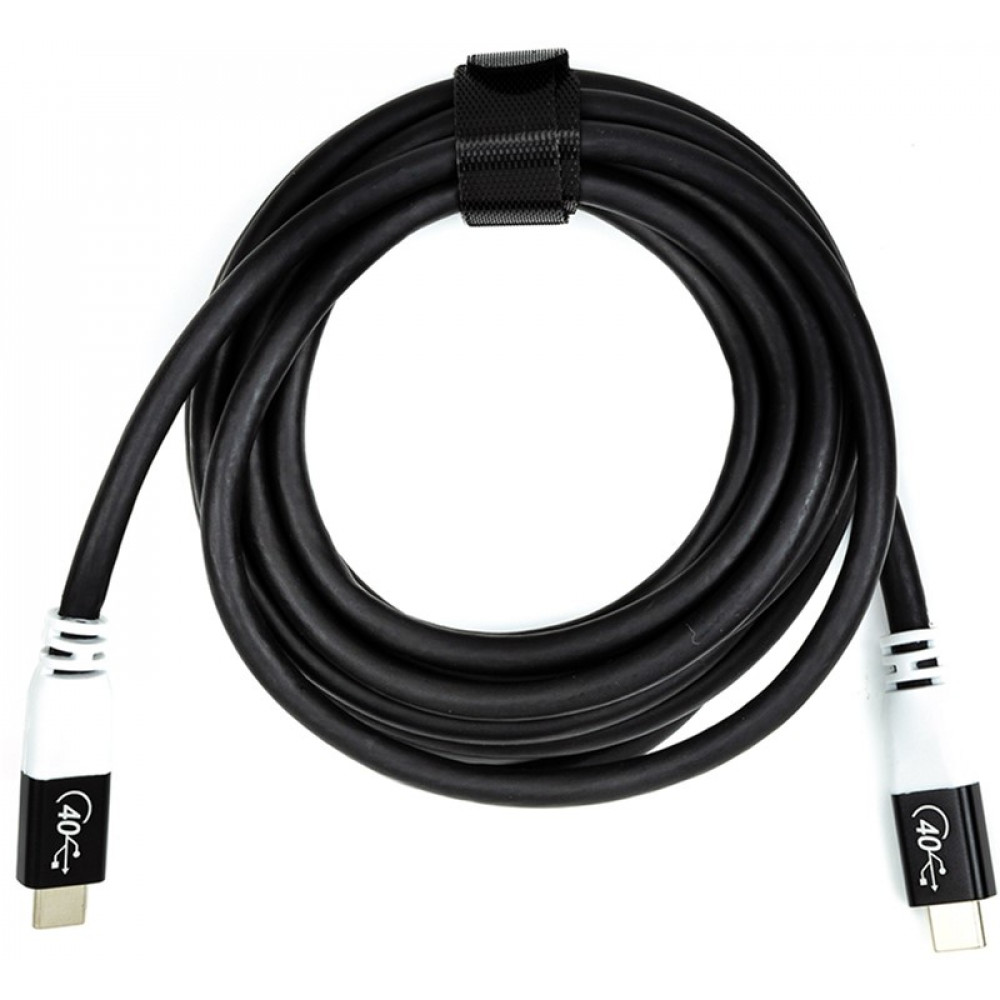 Кабель San Guan USB Type-C - USB Type-C (M/M) PD 100W, 40Gbps, 3 м Black (CA914135)