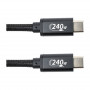 Кабель San Guan USB Type-C - USB Type-C (M/M) PD 240W, 3 м, Black (CA914128)
