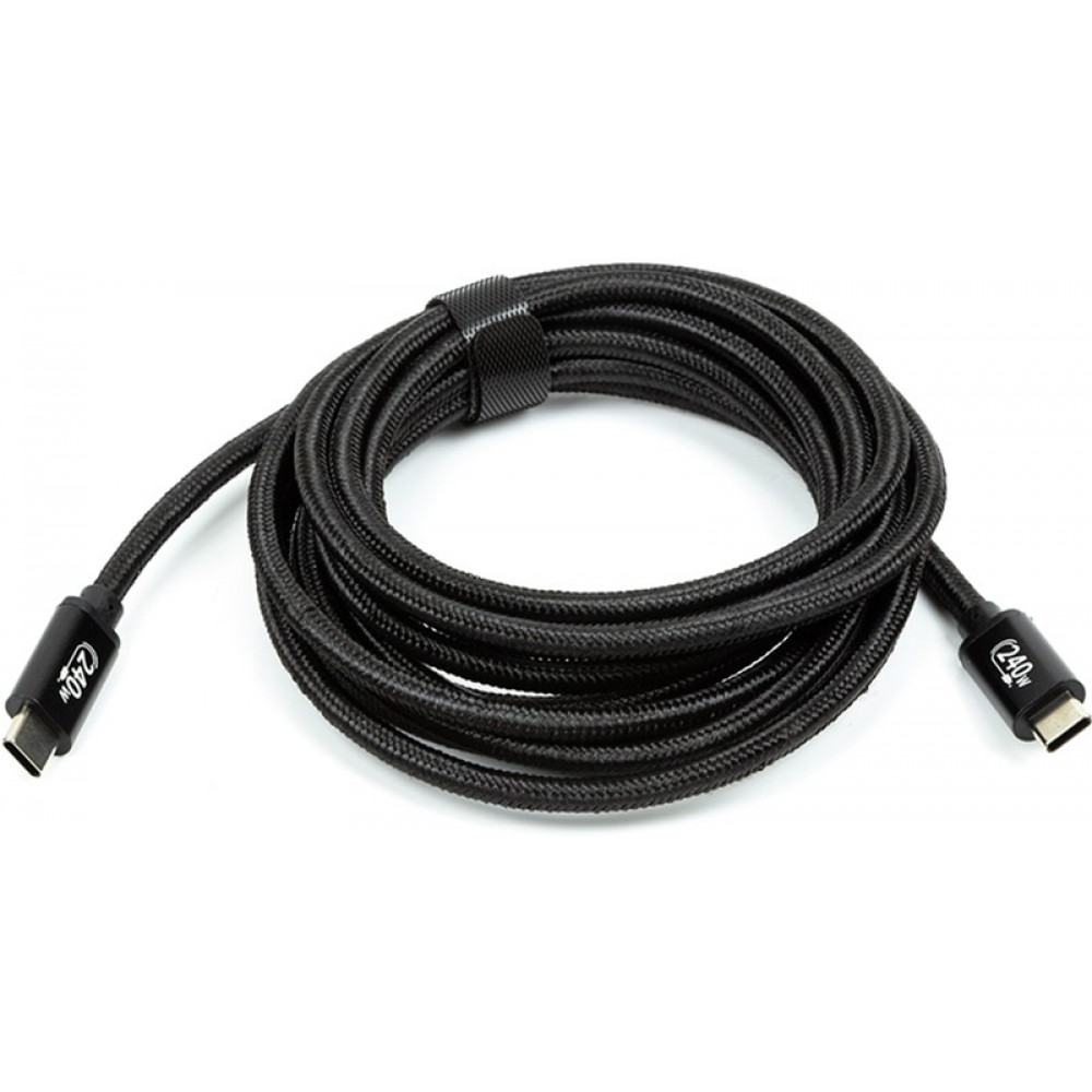 Кабель San Guan USB Type-C - USB Type-C (M/M) PD 240W, 3 м, Black (CA914128)
