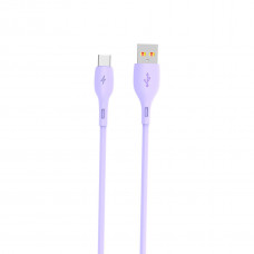 Кабель SkyDolphin S22T Soft Silicone USB - USB Type-C (M/M), 1 м, Violet (SDUSB-000603)