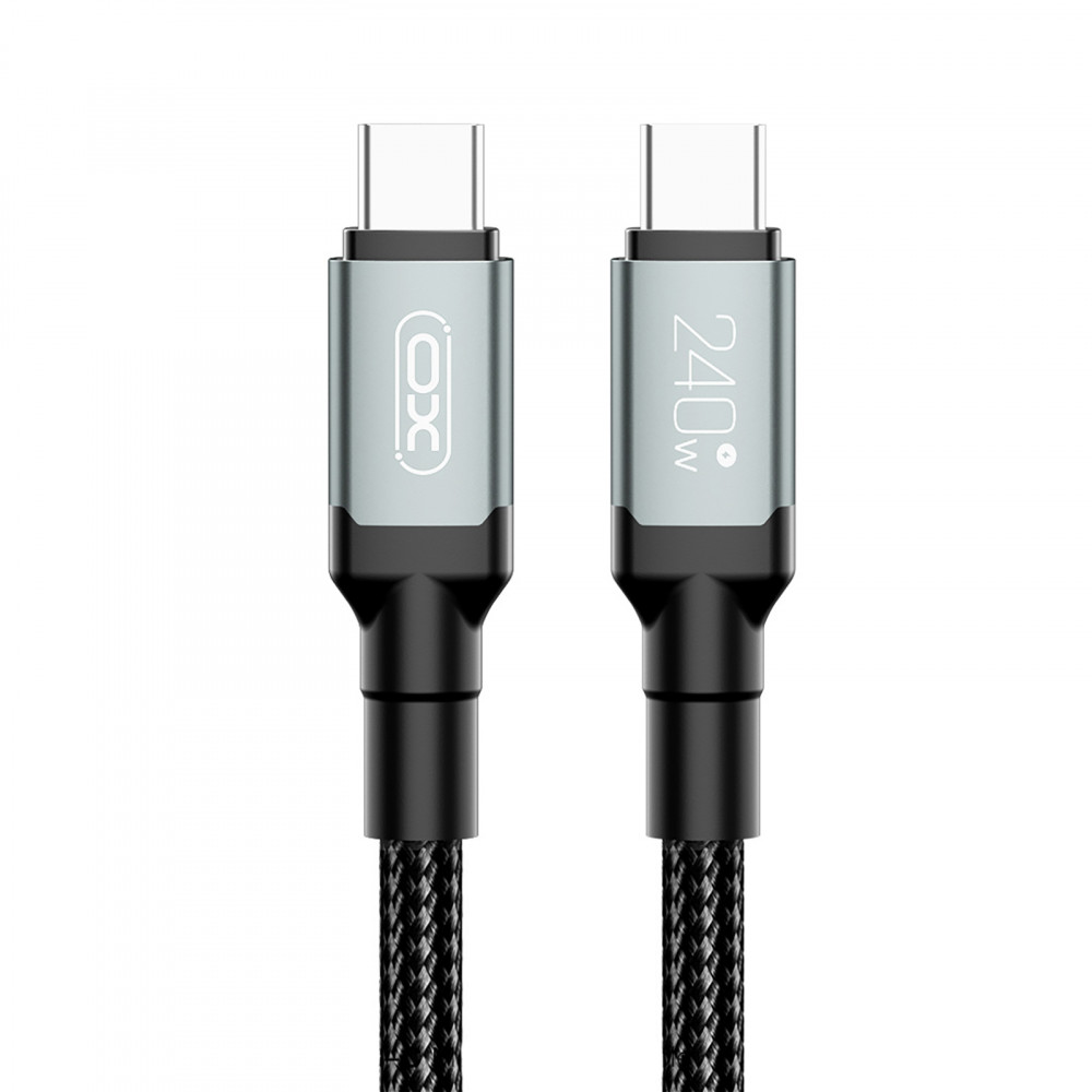 Кабель XO NBQ264A-CC USB Type-C - USB Type-C (M/M), 1 м, Black (NB-Q264A-CC.black)