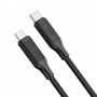 Кабель XO USB Type-C - USB Type-C (M/M), 3А, 60W, 1.2 м, Black (NB-Q265B-CC.black)