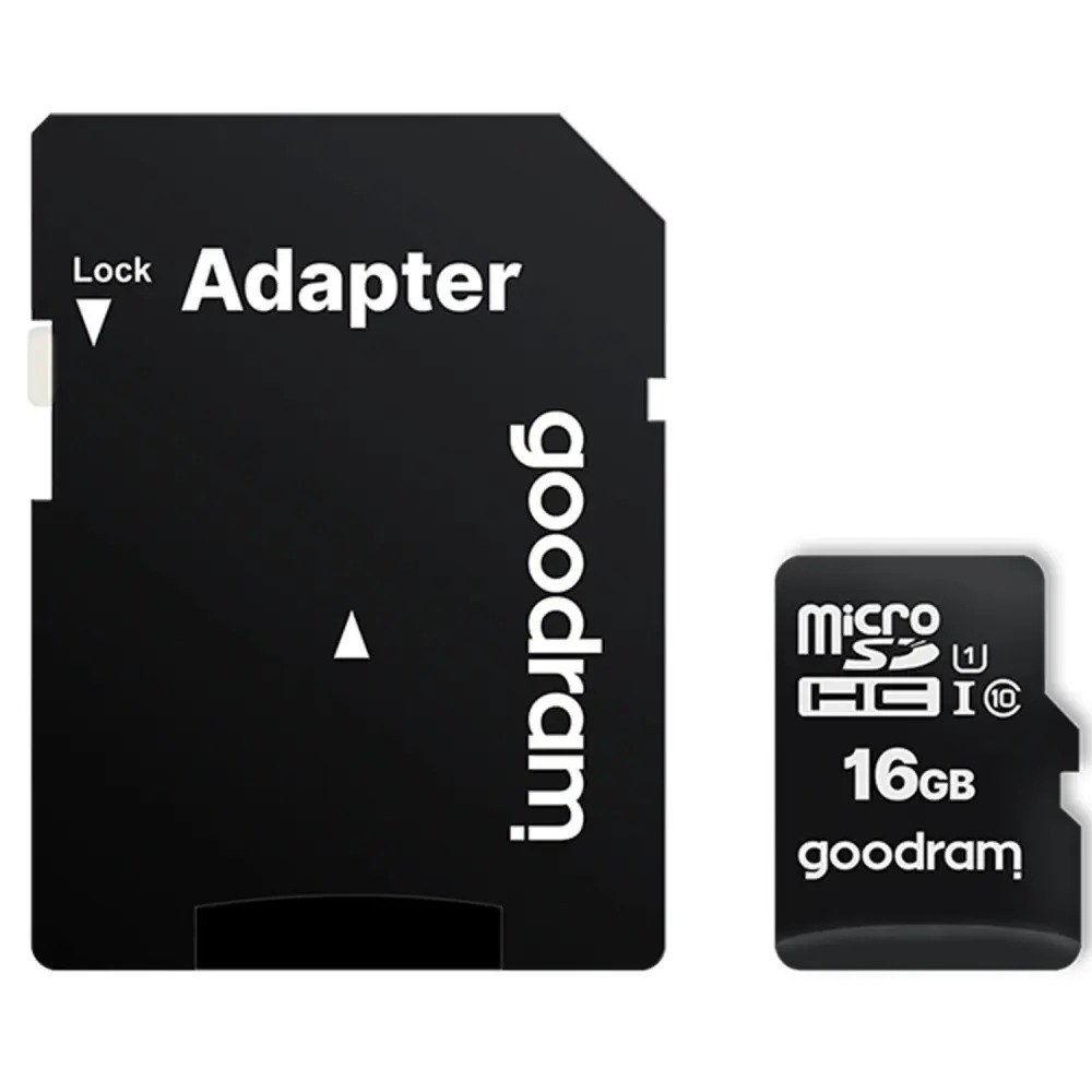 Карта пам`яті MicroSDHC 16GB UHS-I Class 10 Goodram + SD-adapter (M1AA-0160R12)
