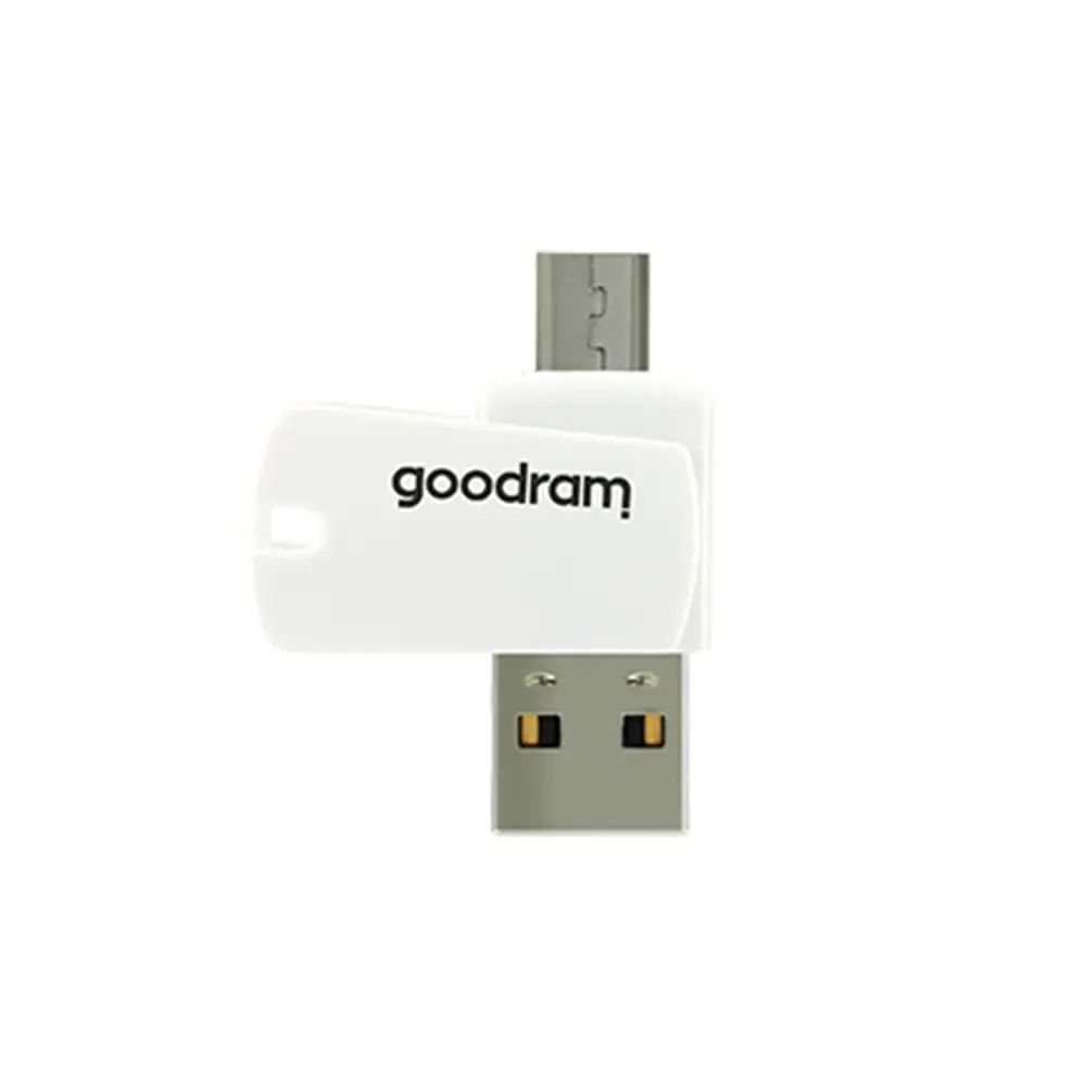 Карта пам`ятi MicroSDHC 32GB UHS-I Class 10 Goodram + SD-adapter + OTG Card reader (M1A4-0320R12)