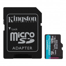 Карта пам`яті MicroSDXC 128GB UHS-I/U3 Class 10 Kingston Canvas Go! Plus R200/W200MB/s + SD-адаптер (SDCG4/128GB) Карта пам`яті MicroSDXC 128GB UHS-I/U3 Class 10 Kingston Canvas Go! Plus R200/W200MB/s + SD-адаптер (SDCG4/128GB)