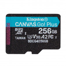 Карта пам`яті MicroSDXC 256GB UHS-I/U3 Class 10 Kingston Canvas Go! Plus R200/W160MB/s (SDCG4/256GBSP) Карта пам`яті MicroSDXC 256GB UHS-I/U3 Class 10 Kingston Canvas Go! Plus R200/W160MB/s (SDCG4/256GBSP)