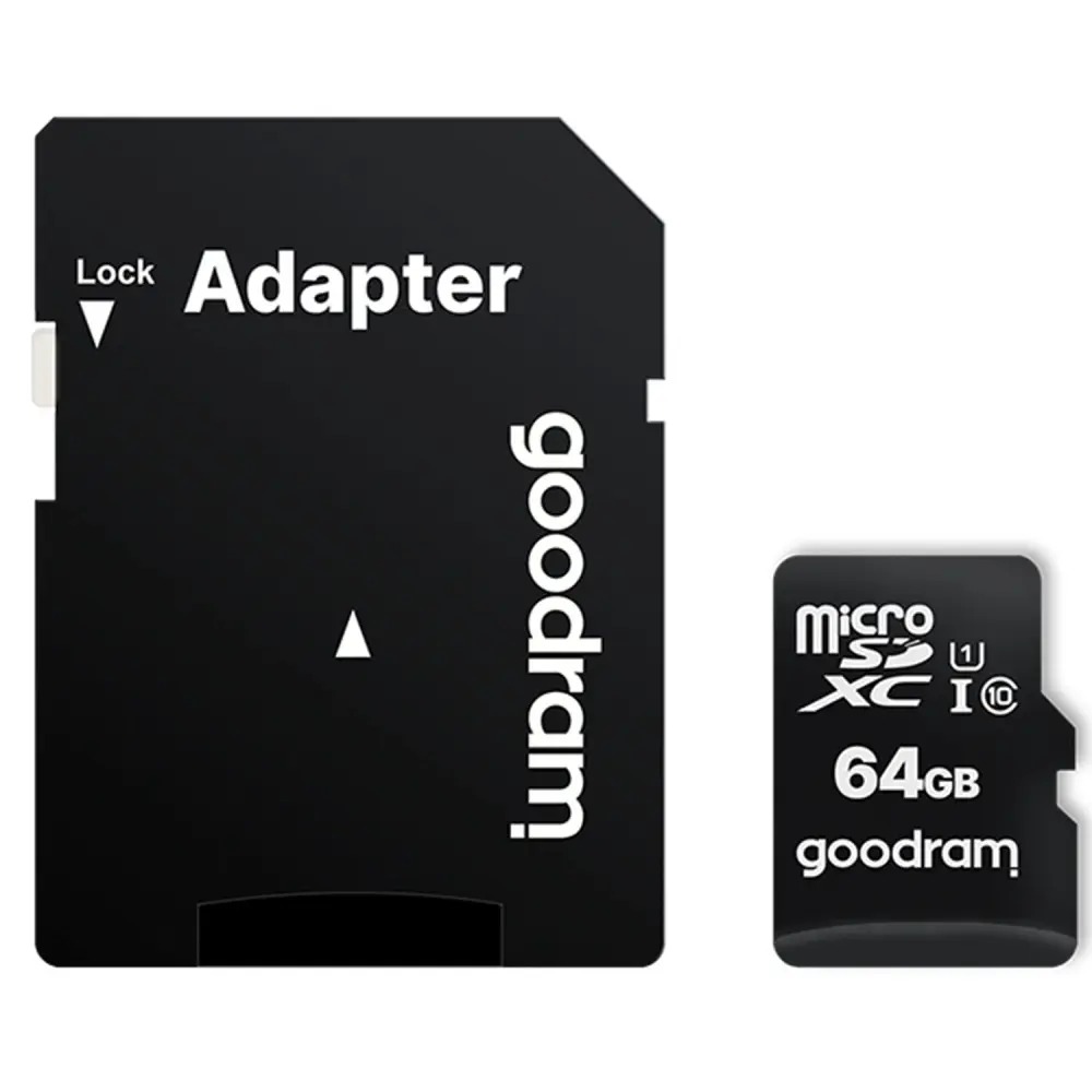 Карта пам`ятi MicroSDXC 64GB UHS-I Class 10 Goodram + SD-adapter (M1AA-0640R12)
