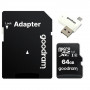 Карта пам`ятi MicroSDXC 64GB UHS-I Class 10 Goodram + SD-adapter + OTG Card reader (M1A4-0640R12)