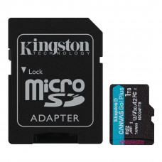 Карта пам`яті MicroSDXC 1TB UHS-I/U3 Class 10 Kingston Canvas Go! Plus R200/W160MB/s + SD-адаптер (SDCG4/1TB)