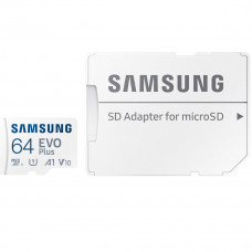 Карта пам`яті MicroSDXC 64GB UHS-I/U3 Class 10 Samsung Evo Plus R160MB/s + SD-адаптер (MB-MC64SA/EU)