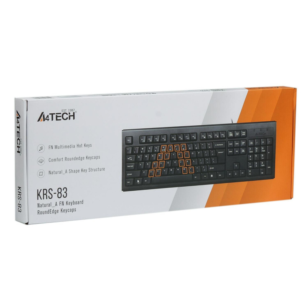 Клавiатура A4tech KRS-83 Black