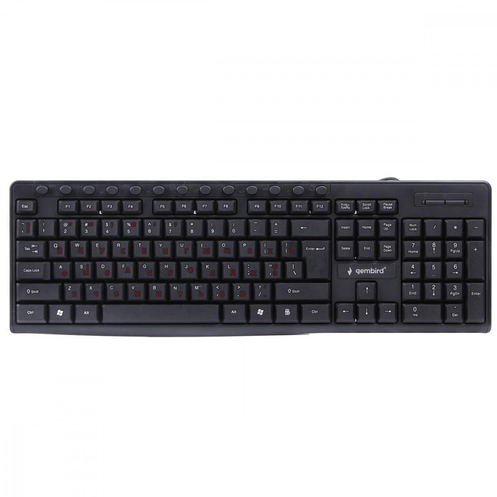 Клавіатура Gembird KB-UM-107-UA Ukr Black