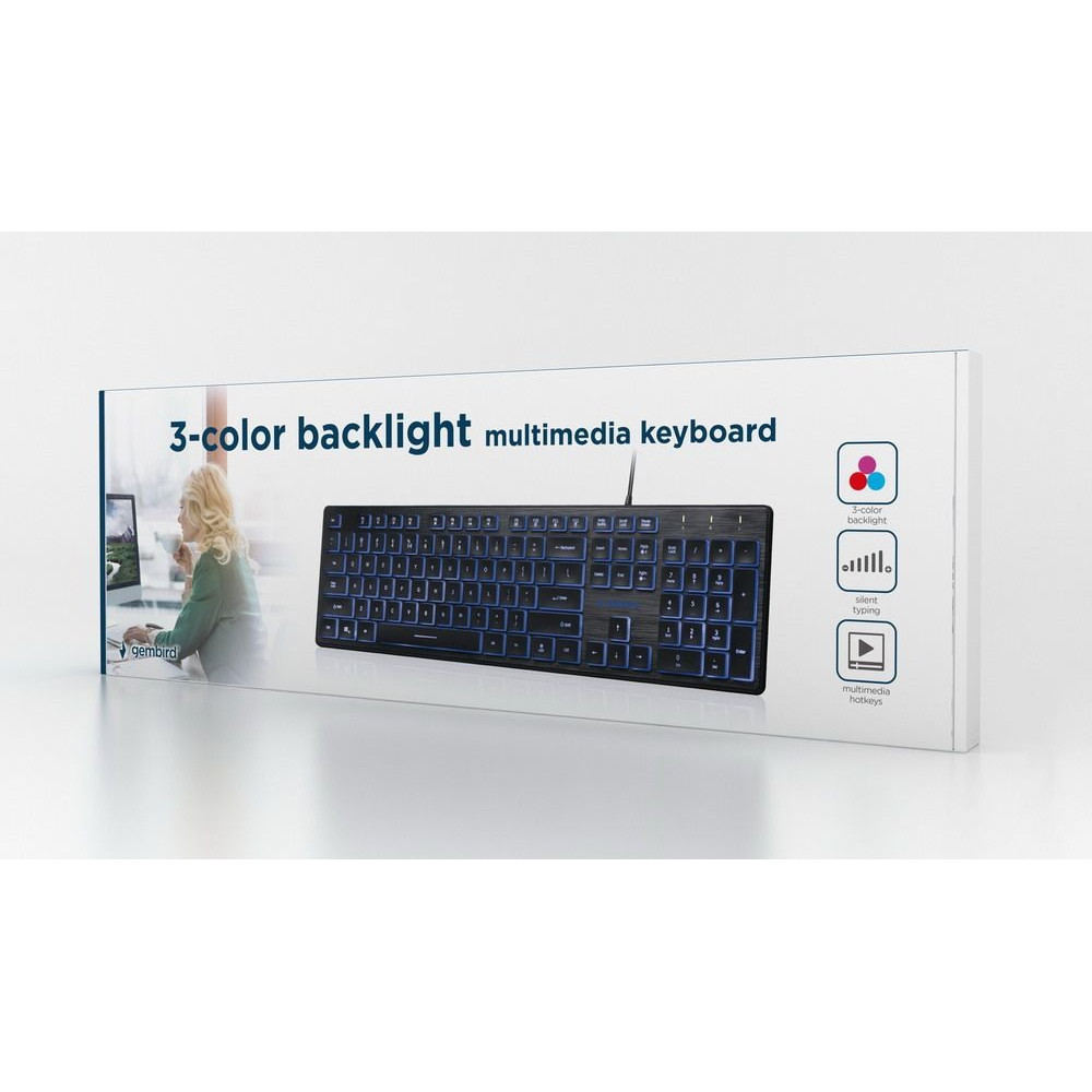 Клавіатура Gembird KB-UML3-01-UA Ukr Black