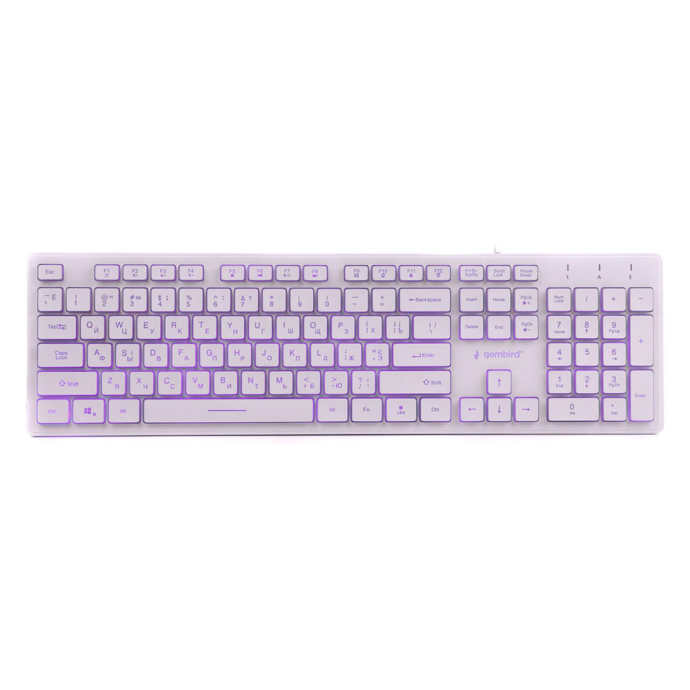 Клавіатура Gembird KB-UML3-01-W-UA White