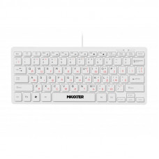 Клавiатура Maxxter KBM-C01W-UA White