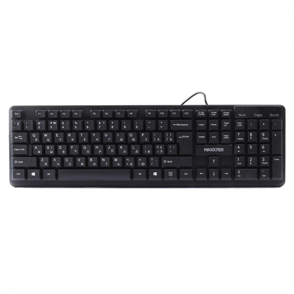 Клавiатура Maxxter KBM-U01-UA Black 