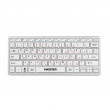 Клавiатура бездротова Maxxter KBW-C01S-UA Silver