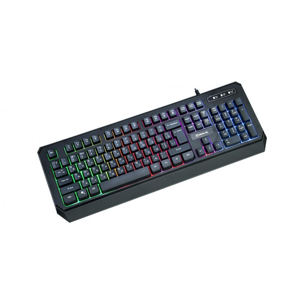 Клавіатура REAL-EL Comfort 7001 Ukr Black