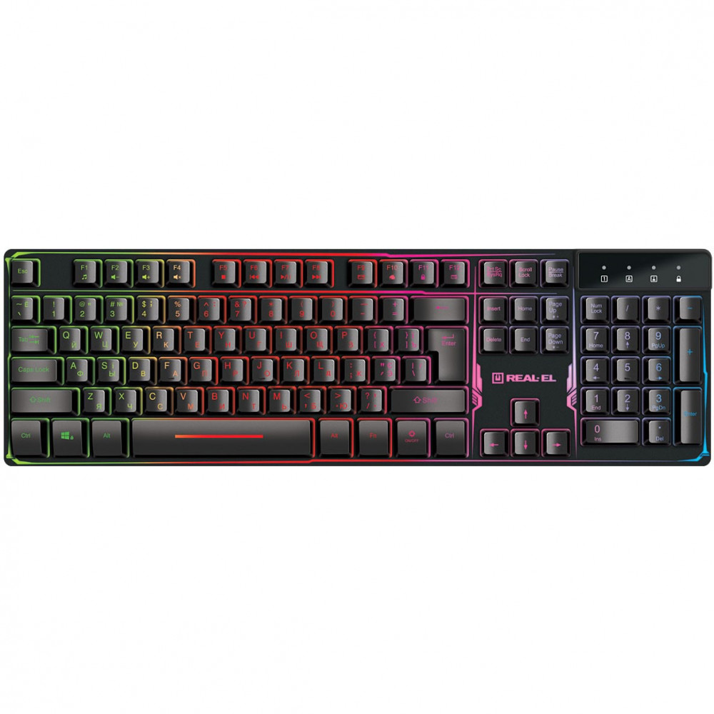 Клавіатура REAL-EL Gaming 8700 Black