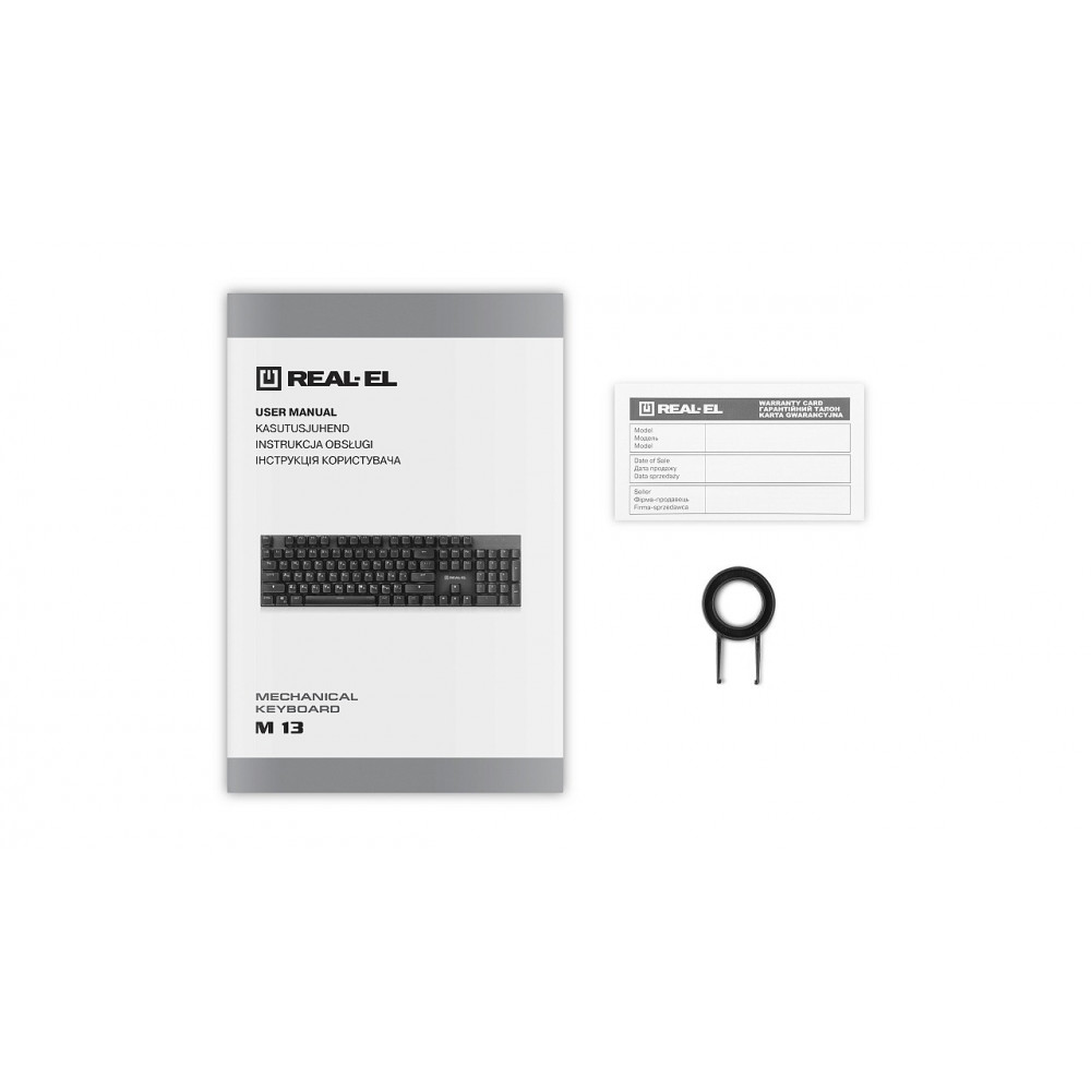 Клавіатура REAL-EL M 13 Grey USB