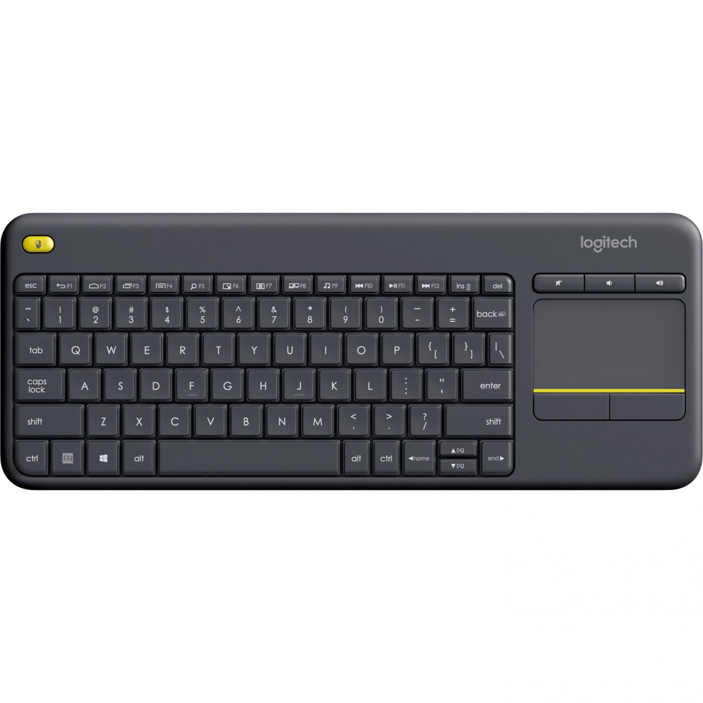 Клавіатура бездротова Logitech K400 Plus Black (920-007145)