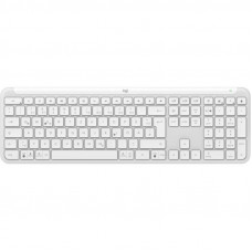 Клавiатура бездротова Logitech Signature Slim K950 US OffWhite USB (920-012466)