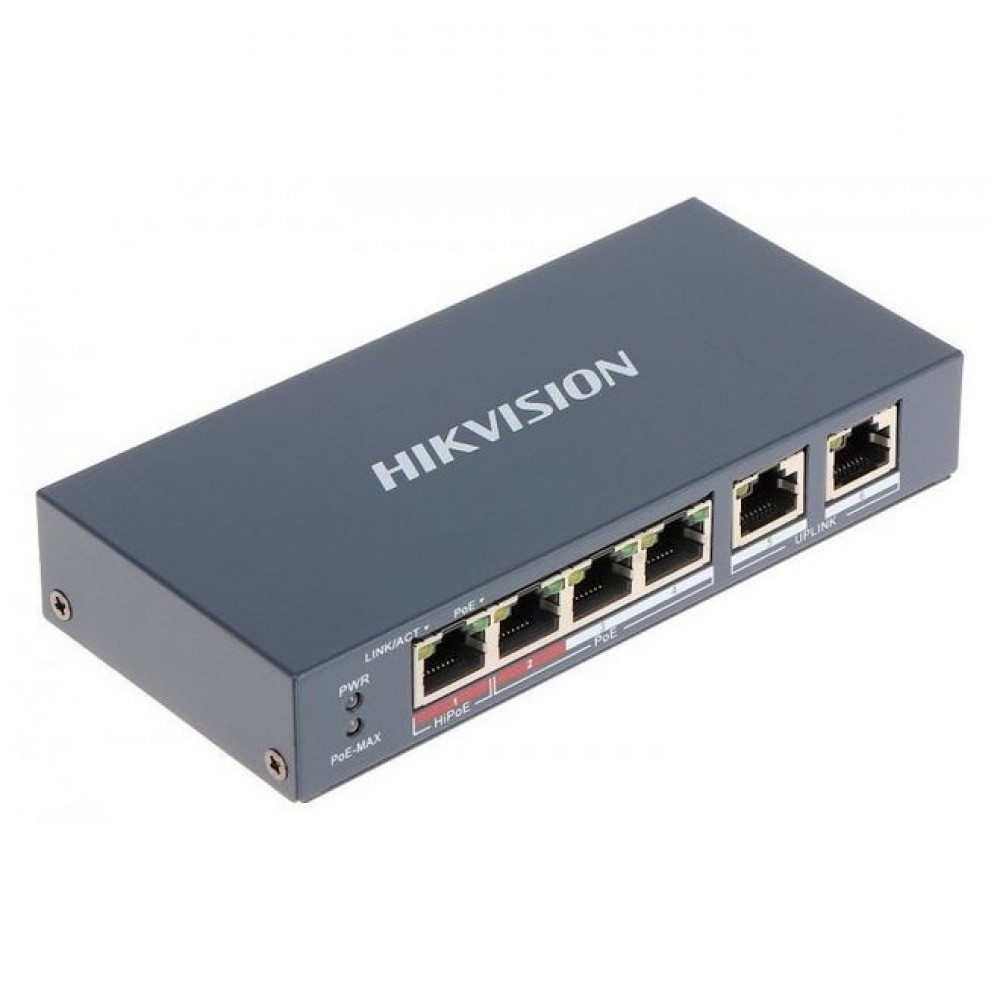 Комутатор Hikvision DS-3E0106HP-E