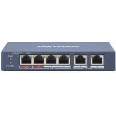 Комутатор Hikvision DS-3E0106HP-E Комутатор Hikvision DS-3E0106HP-E
