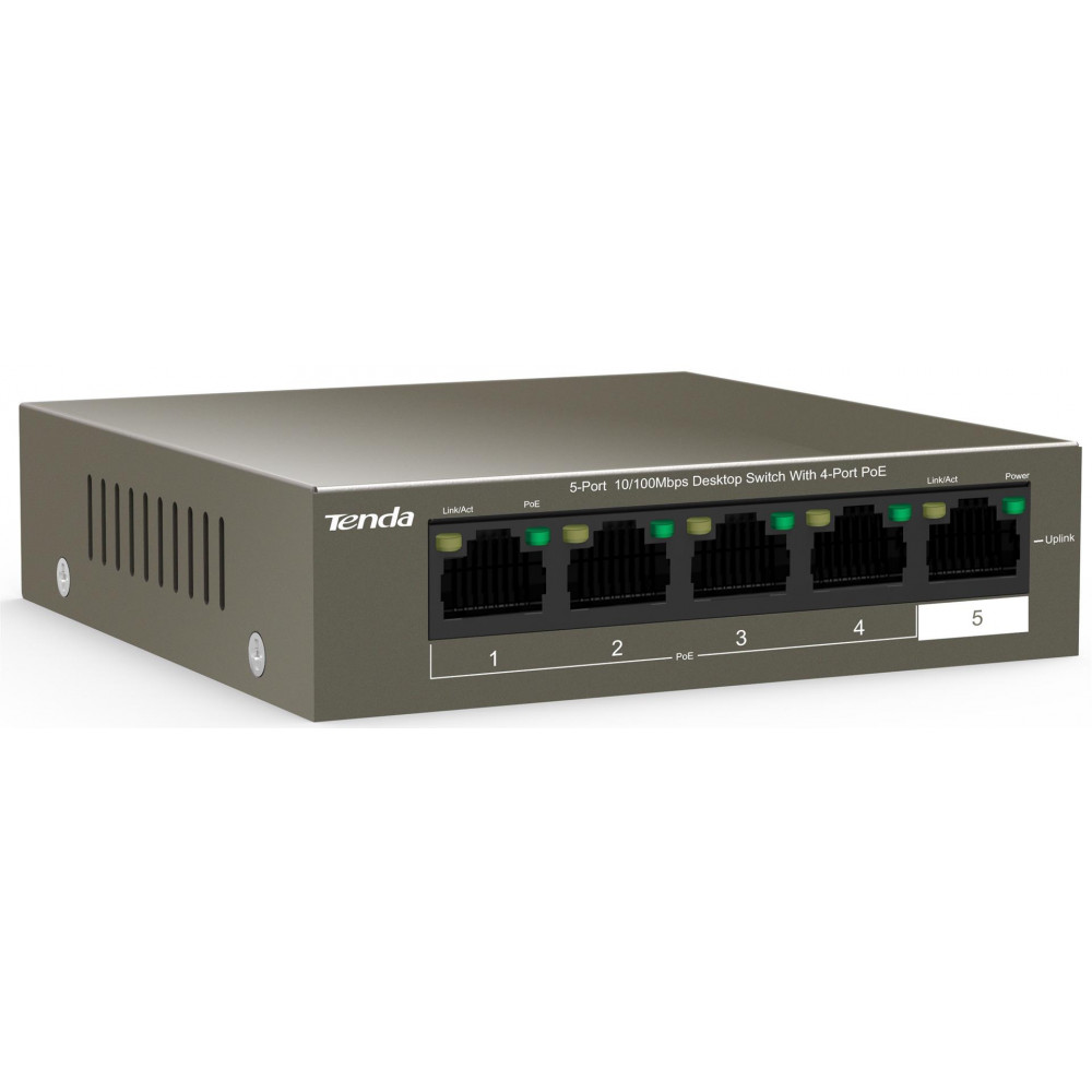 Комутатор Tenda TEF1105P-4-63W