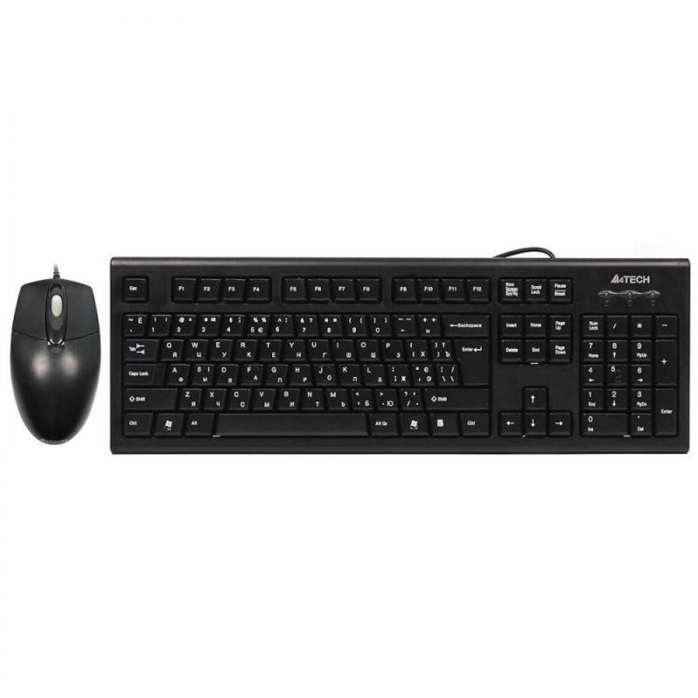 Комплект (клавіатура, миша) A4Tech KRS-8572 Black