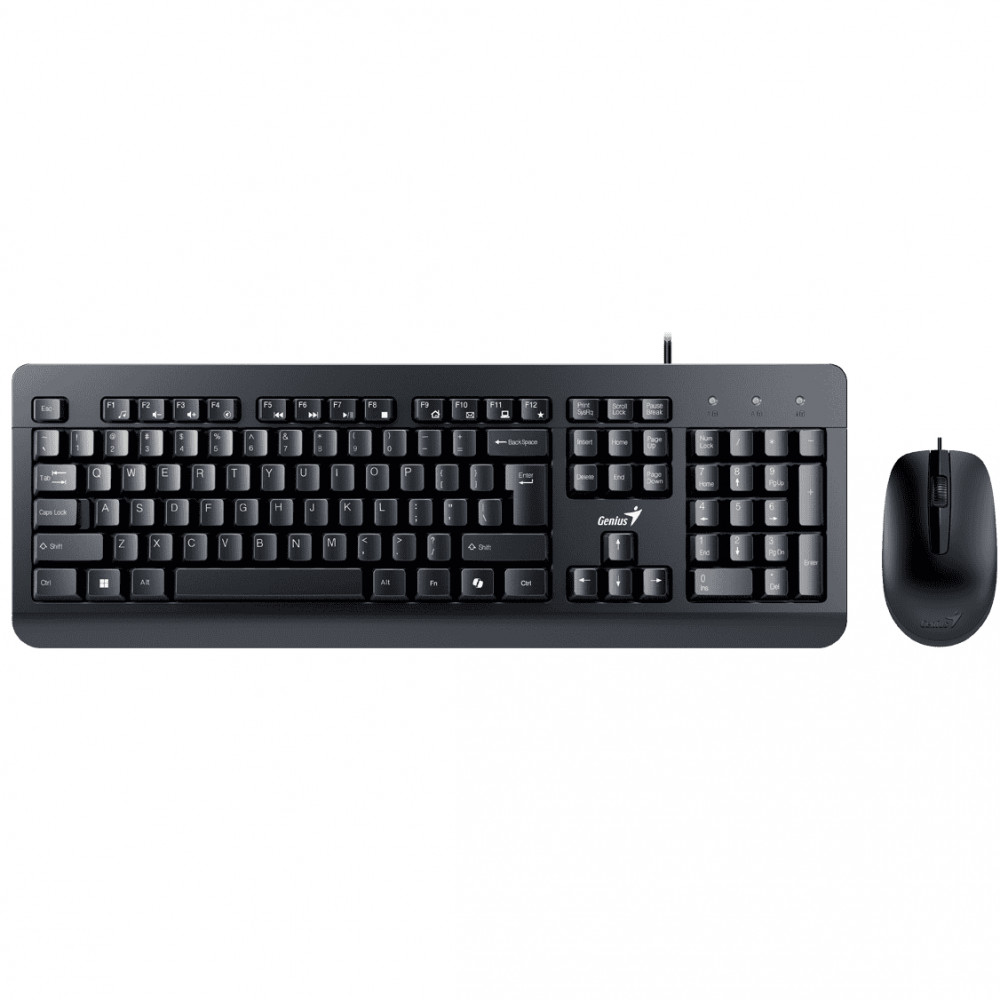 Комплект (клавіатура, миша) Genius KM-160 UKR Black (31330001419)