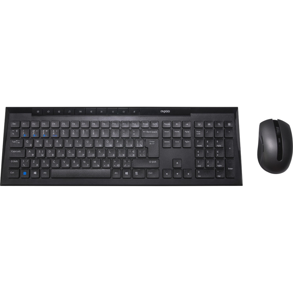 Комплект (клавіатура, миша) бездротовий Rapoo 8210M Wireless Black