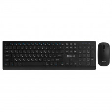 Комплект (клавіатура, миша) бездротовий Xtrike Me MK-208W UA Black
