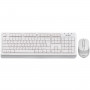 Комплект (клавіатура, миша) бездротовий A4Tech Fstyler FG1010 White