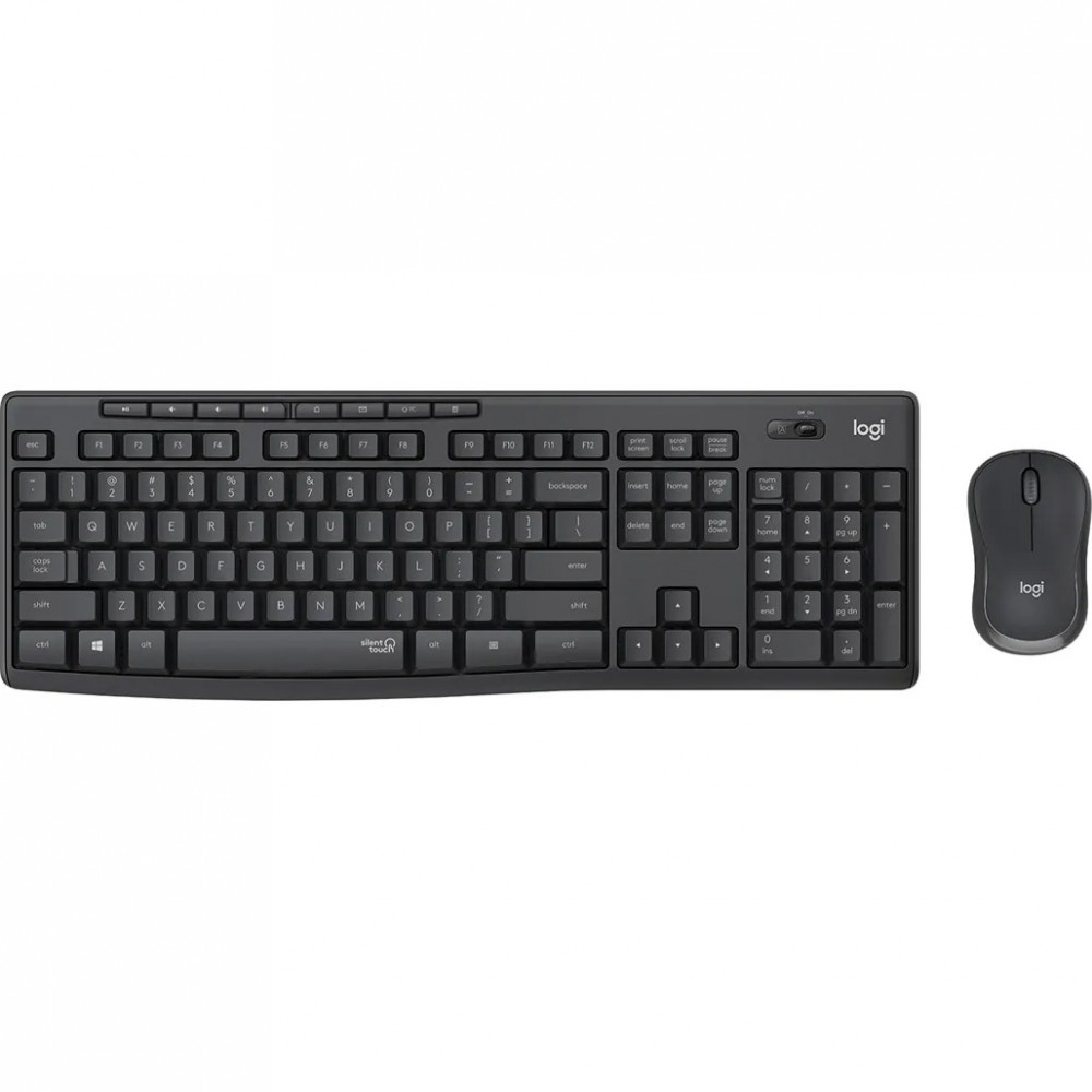 Комплект (клавiатура, миша) бездротовий Logitech MK295 Combo Black (920-009800)