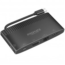 USB-хаб Promate MediaHub-C6 USB Type-C 6-в-1 Black USB-хаб Promate MediaHub-C6 USB Type-C 6-в-1 Black