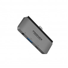 USB-хаб Promate PadHub-Pro USB Type-C 4-в-1 Grey