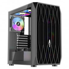 Корпус 1stPlayer AY7-BK-4F1 Black без БЖ