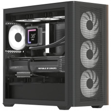Корпус AeroCool D301A-G-BK-v2 (ACCS-DS03043.11) Black без БЖ