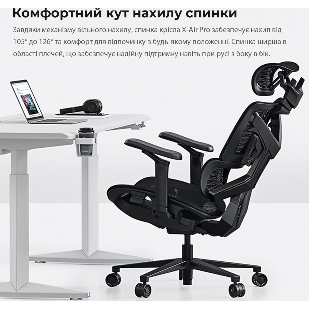 Крісло для геймерів Anda Seat X-Air Pro Size XL Mesh Space Black (AD-WY-01-BBB-B01)