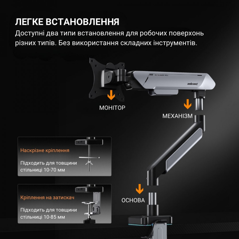 Кронштейн Anda Seat Stealth Pro II RGB 17