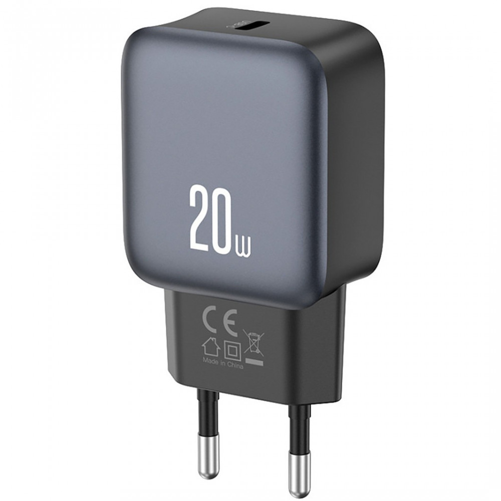 Зарядний пристрій XO L153 (USB-С, 3A) 20W Black