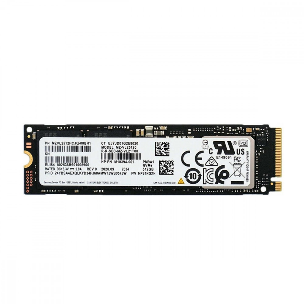 Накопичувач SSD  512GB Samsung PM9A1 M.2 2280 PCIe 4.0 x4 V-NAND 3bit MLC (MZ-VL25120_OEM)