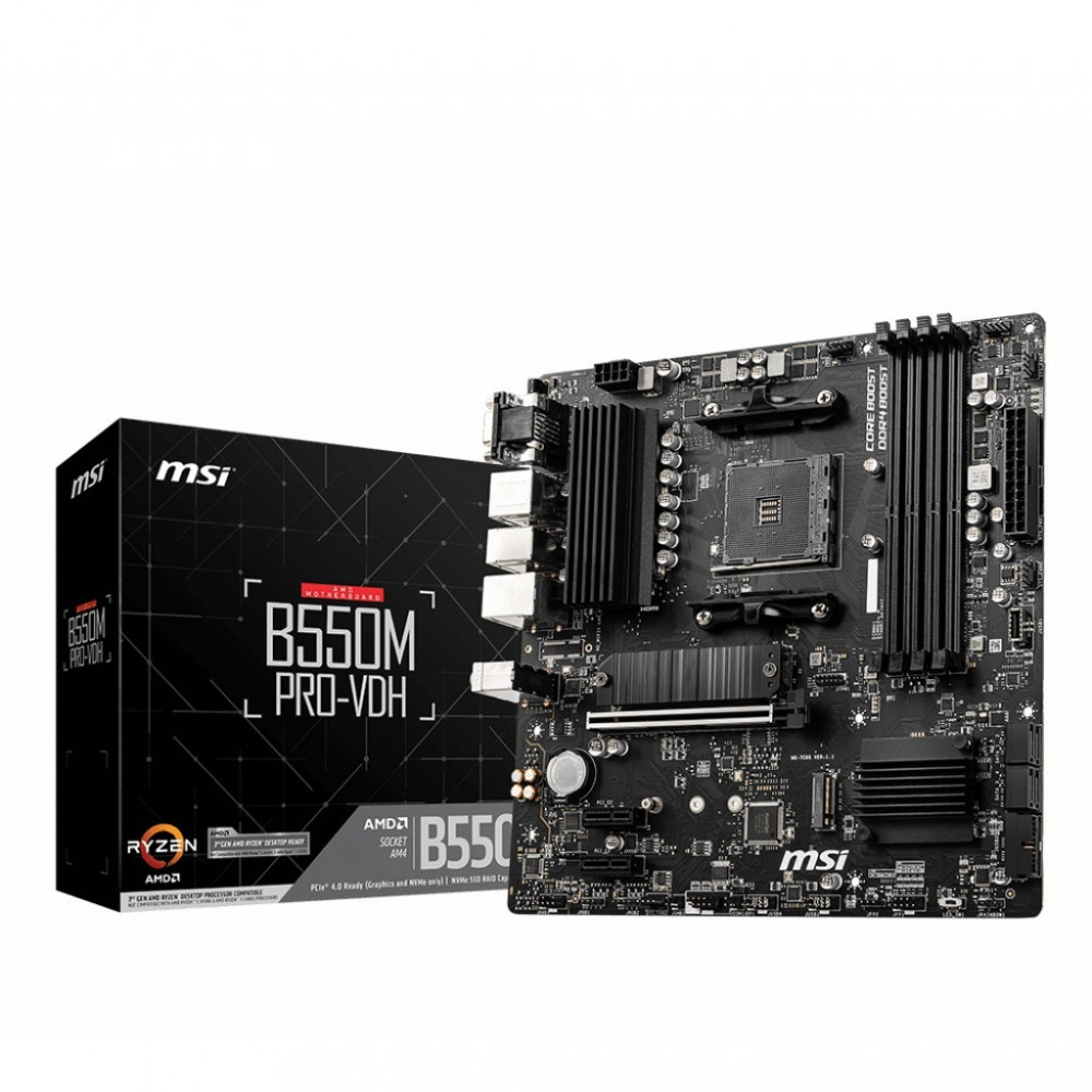 Материнська плата MSI B550M PRO-VDH Socket AM4