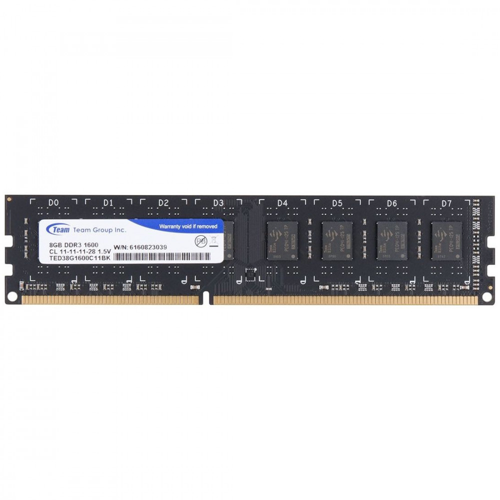 Модуль пам`ятi DDR3 8GB/1600 Team Elite (TED38G1600C1101)