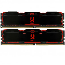 Модуль пам`ятi DDR4 2x8GB/2666 Goodram Iridium X Black (IR-X2666D464L16S/16GDC)