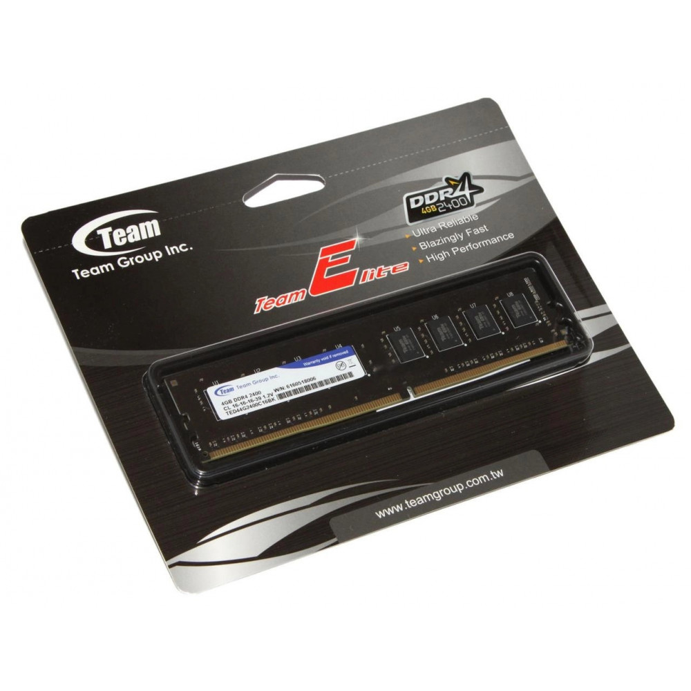 Модуль пам`яті DDR4 4GB/2400 Team Elite (TED44G2400C1601)